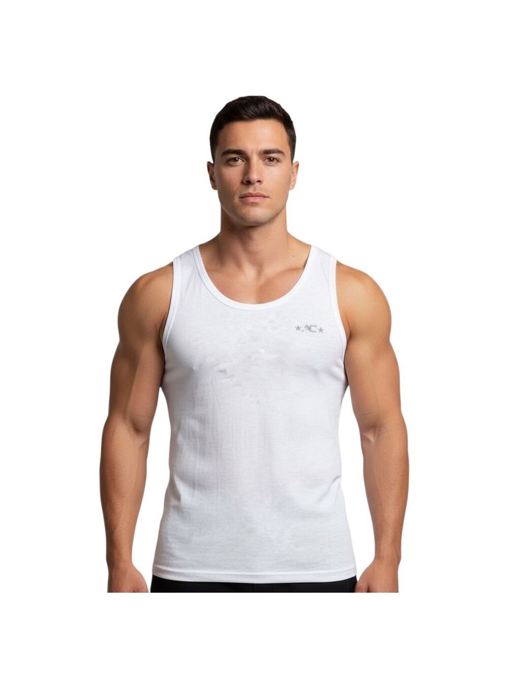 Andrew Christian Summer Burnout Tank White Medium